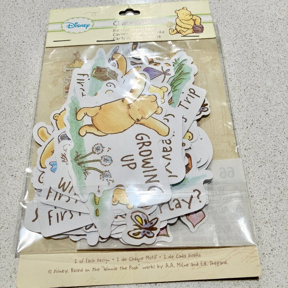 Disney Classic Pooh Die-Cut Cardstock - Multicolor